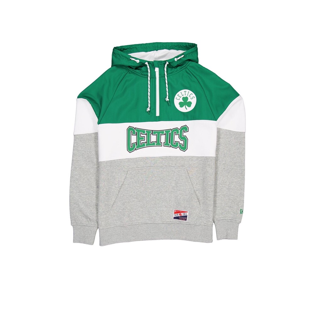 New Era Boston Celtics Throwback Color Block Hoodie - Size 3XL